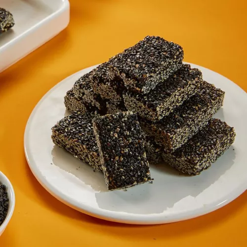 Geek-Bar Low-GI Sucrose-Free High-Calcium Black Sesame Brittle Black Sesame
